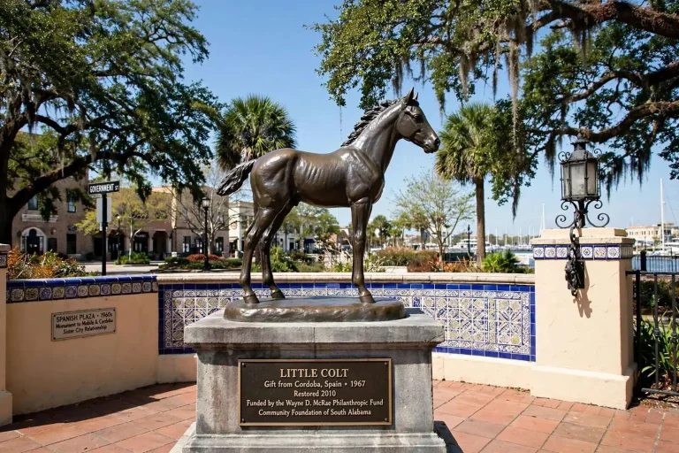 Illustration for the news story: Restored Little Colt Statue Returns to Spanish Plaza After Decades-Long Journey