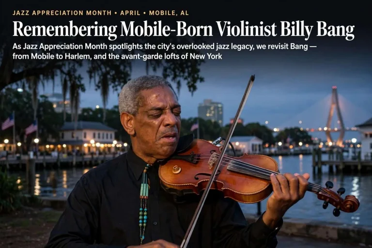 Illustration for the news story: Jazz Appreciation Month: Remembering Mobile-Born Violinist Billy Bang