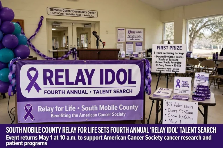 Illustration for the news story: South Mobile County Relay for Life Sets Fourth Annual ‘Relay Idol’ Talent Search