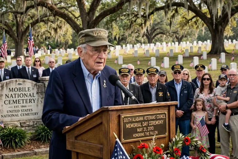 Illustration for the news story: Memorial Day Ceremony at Mobile National Cemetery to Honor the Fallen