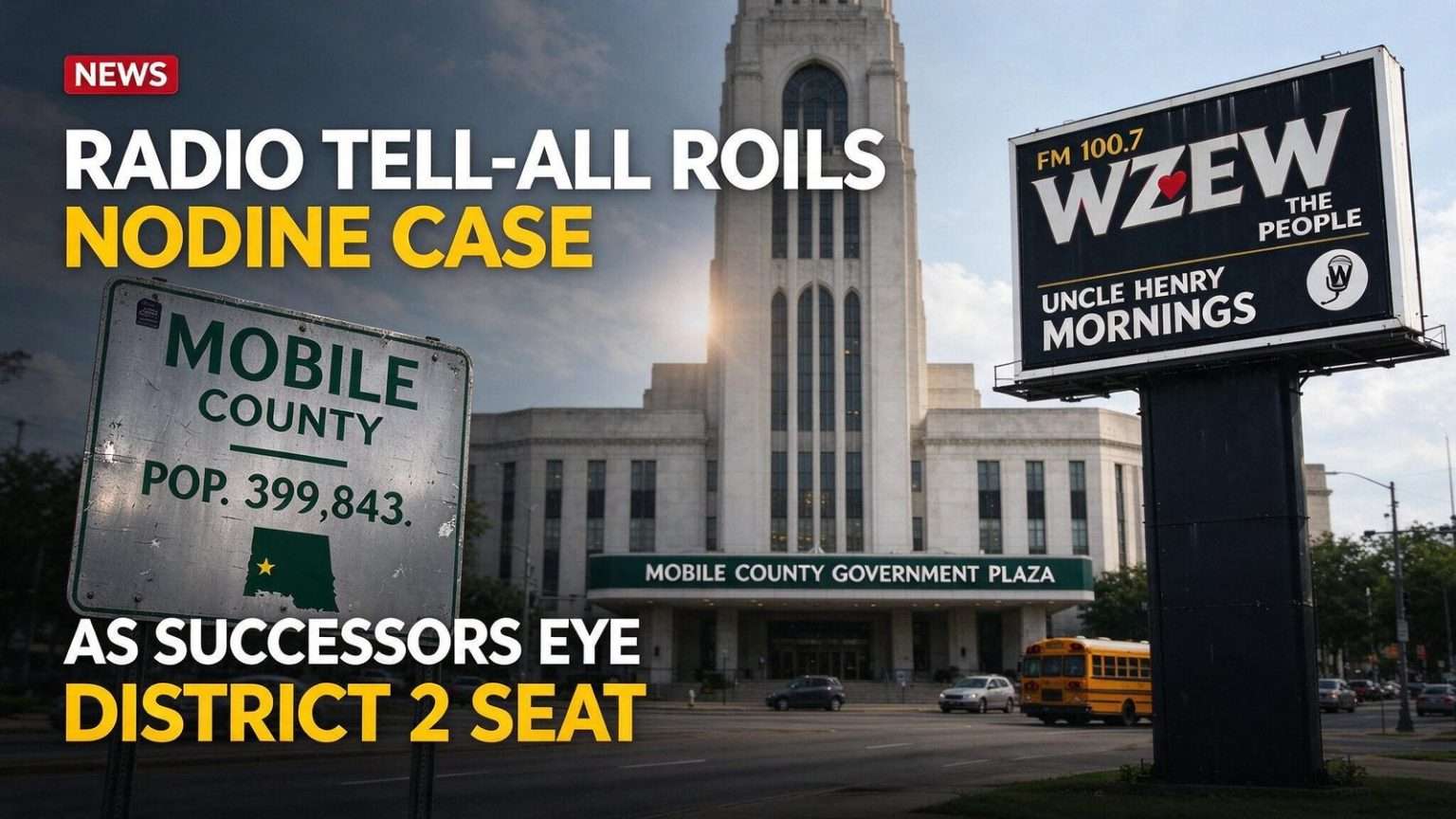 Illustration for the news story: Radio Tell-All Roils Nodine Case as Successors Eye District 2 Seat