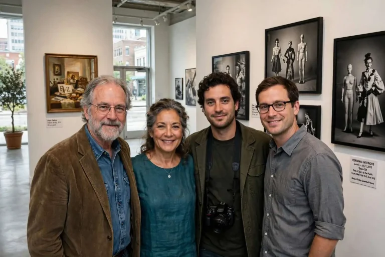 Illustration for the news story: Family Ties: Painter Couple and Their Sons Share the Walls at Mobile’s Space 301
