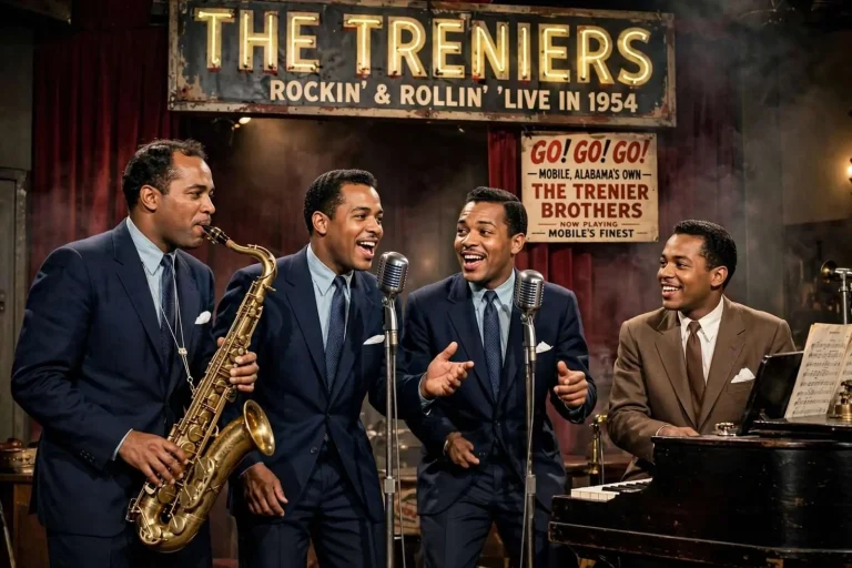 Illustration for the news story: How Mobile’s Trenier Brothers Helped Invent the Sound of Rock and Roll