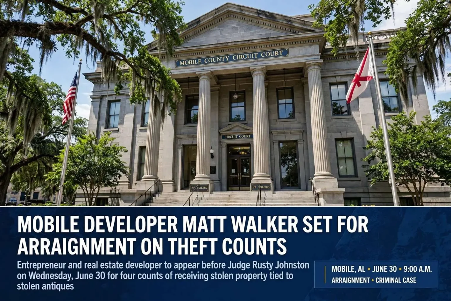Illustration for the news story: Mobile Developer Matt Walker Set for Arraignment on Theft Counts
