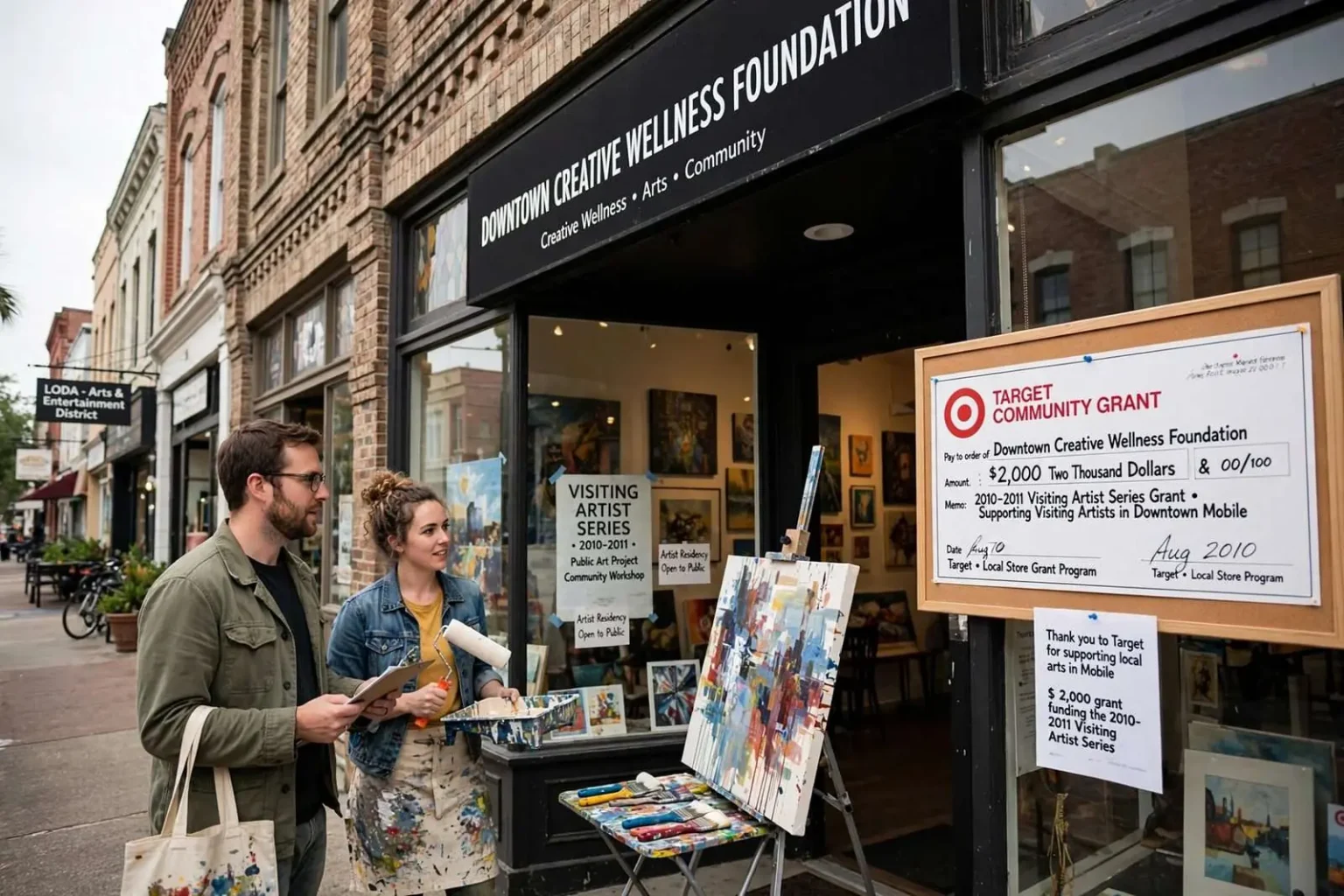 Illustration for the news story: Downtown Creative Wellness Foundation Awarded $2,000 Target Grant for Visiting Artist Series