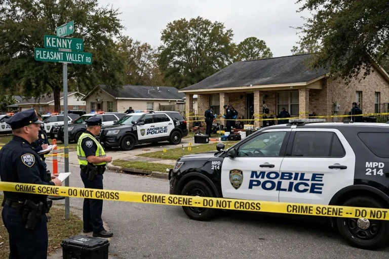 Illustration for the news story: Man Fatally Shot During Home Invasion Near Kenny Street in Mobile