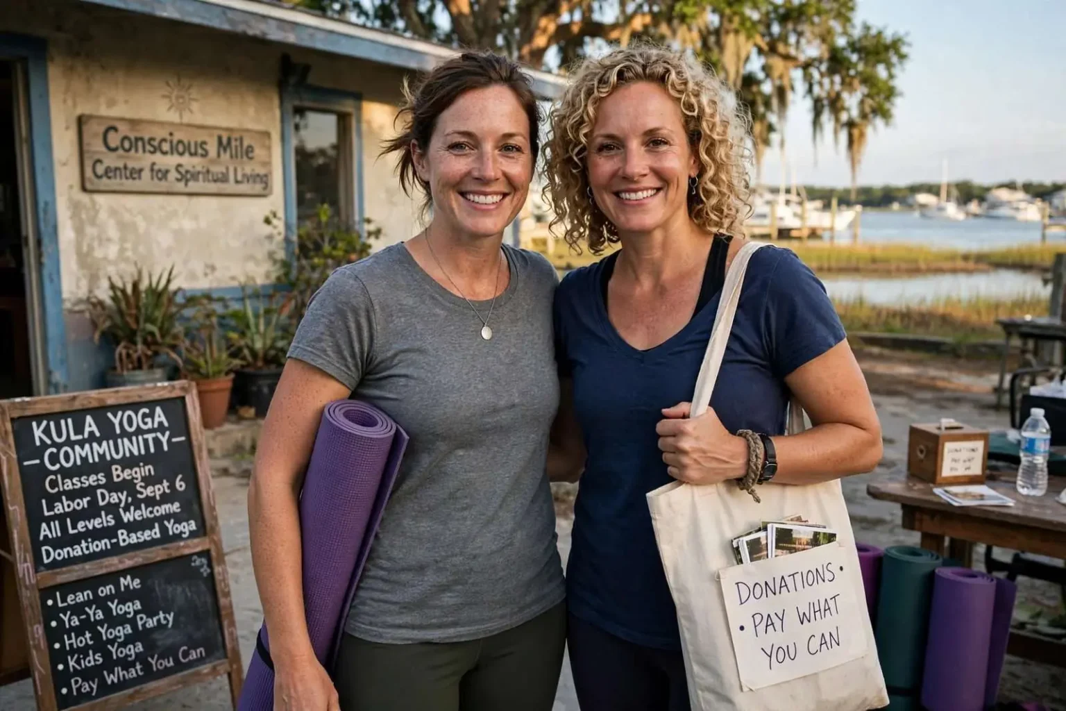 Illustration for the news story: Kula Yoga Community Brought Donation-Based Yoga to Mobile and Daphne