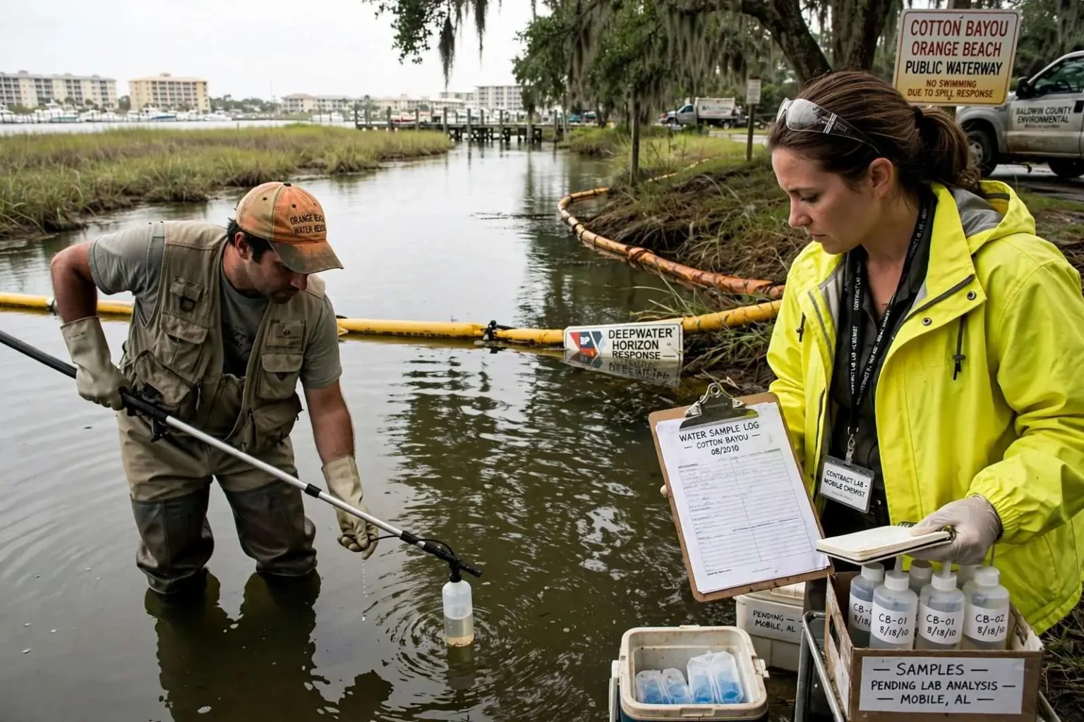 Illustration for the news story: Orange Beach Increased Water Testing After 2010 Corexit Report