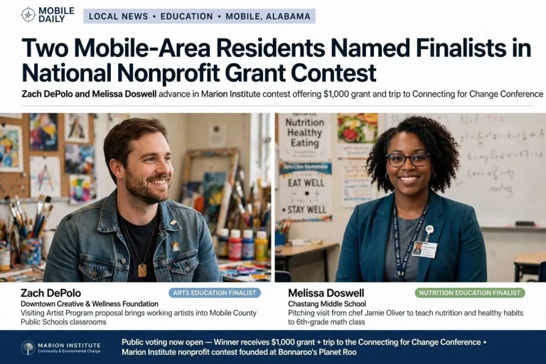 Illustration for the news story: Two Mobile-Area Residents Named Finalists in National Nonprofit Grant Contest