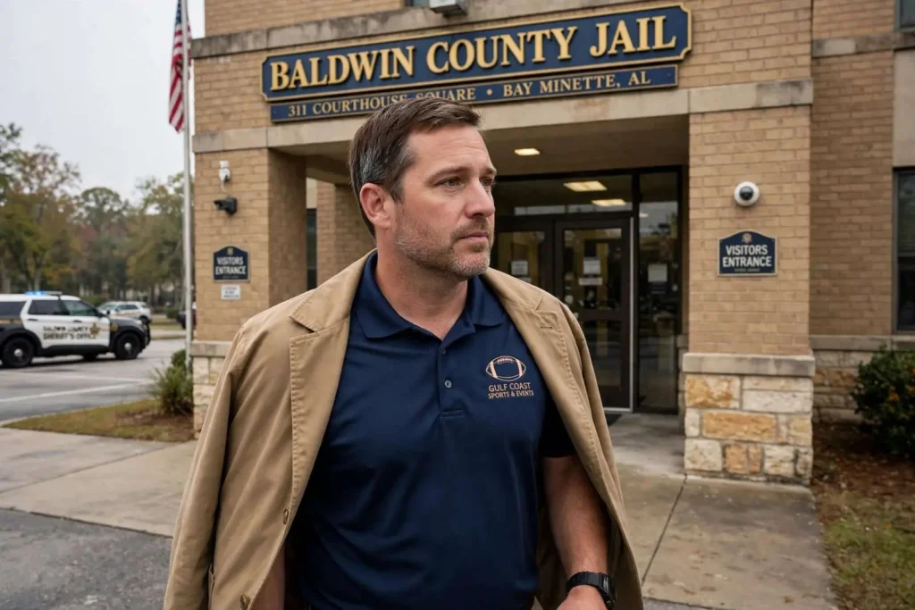 Illustration for the news story: Fairhope Sports Promoter Released After Arrest on Louisiana Fraud Warrant