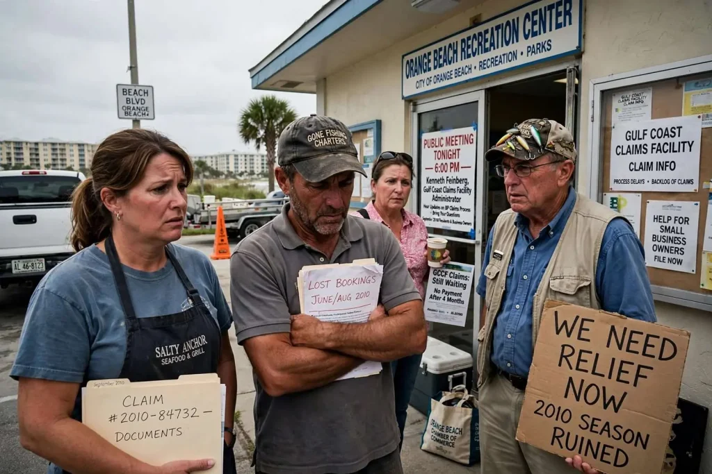 Illustration for the news story: Orange Beach Businesses Raised BP Claims Concerns in 2010