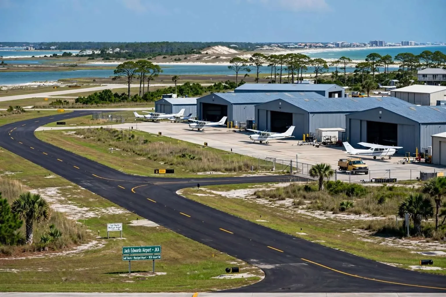 Illustration for the news story: Jack Edwards Airport in Gulf Shores Lands $2.4 Million Federal Grant for Taxiways