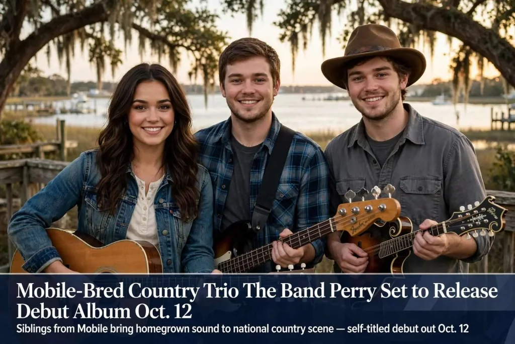 Illustration for the news story: Mobile-Bred Country Trio The Band Perry Set to Release Debut Album Oct. 12