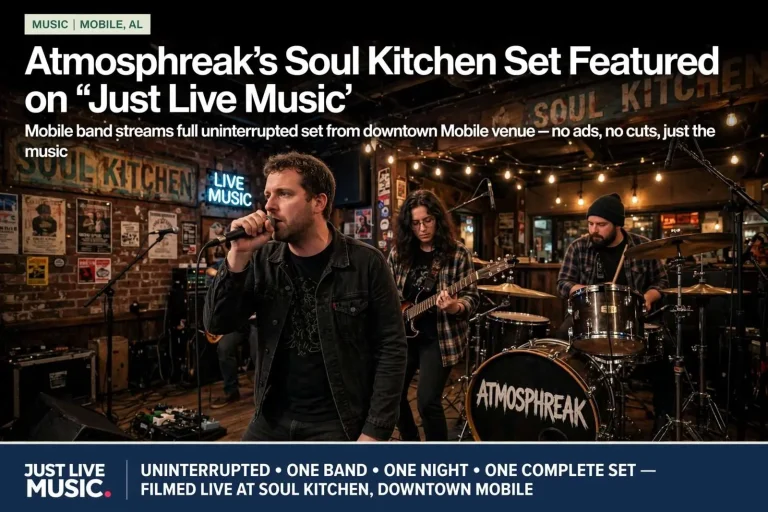 Illustration for the news story: Atmosphreak’s Soul Kitchen Set Featured on ‘Just Live Music’