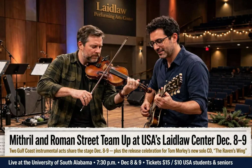Illustration for the news story: Mithril and Roman Street Team Up at USA’s Laidlaw Center Dec. 8-9