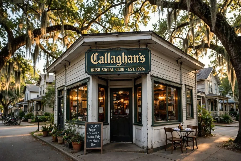 Illustration for the news story: Callaghan’s Irish Social Club: The Mobile Neighborhood Pub With a Worldwide Reputation