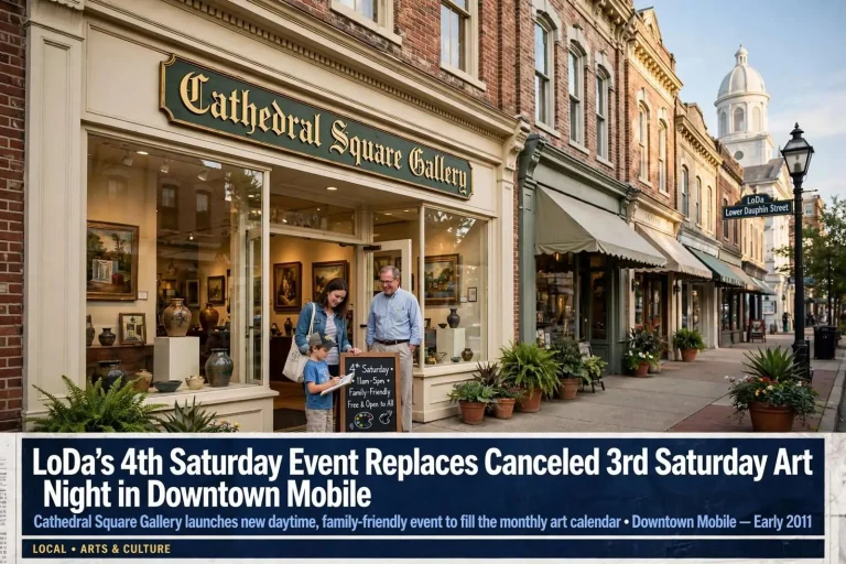 Illustration for the news story: LoDa’s 4th Saturday Event Replaces Canceled 3rd Saturday Art Night in Downtown Mobile