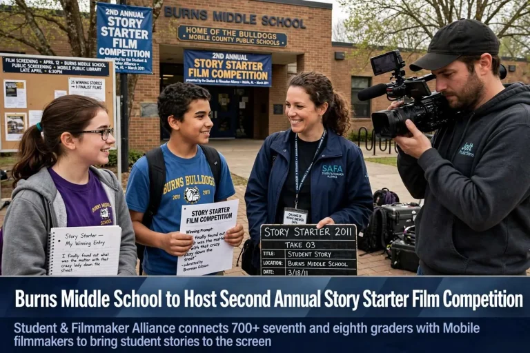 Illustration for the news story: Burns Middle School to Host Second Annual Story Starter Film Competition