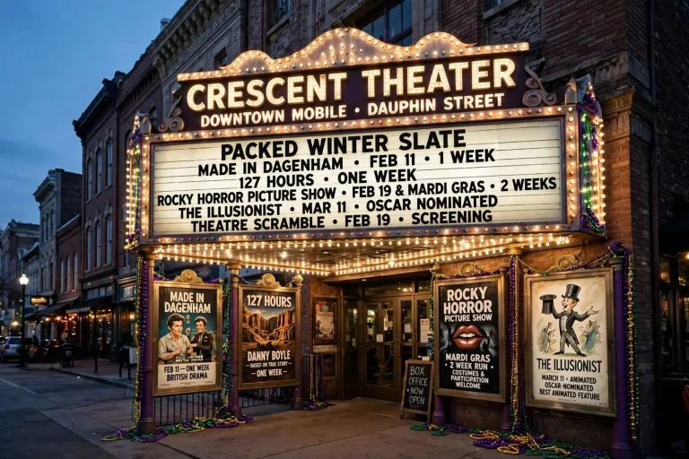 Illustration for the news story: Made in Dagenham, Rocky Horror and an Oscar-Nominated Illusionist: The Crescent Theater’s Packed Winter Slate