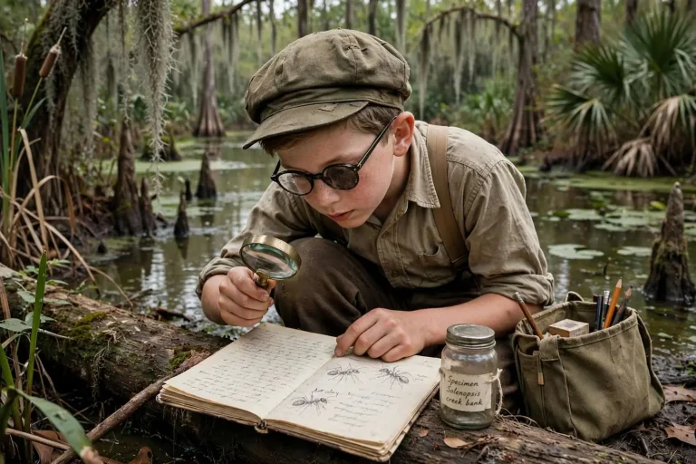 Illustration for the news story: E. O. Wilson’s Mobile Roots: The Young Naturalist Who Studied Ants