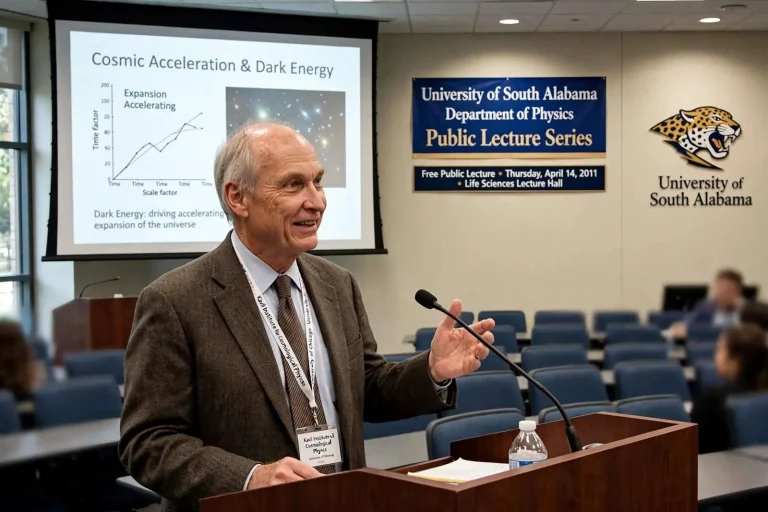 Illustration for the news story: Acclaimed Cosmologist Michael Turner to Deliver Free Public Lectures at University of South Alabama