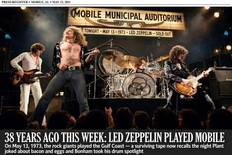 Illustration for the news story: 38 Years Ago This Week: Led Zeppelin Played Mobile