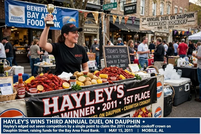 Illustration for the news story: Hayley’s Takes Top Honors at Third Annual Duel on Dauphin Crawfish Cookoff