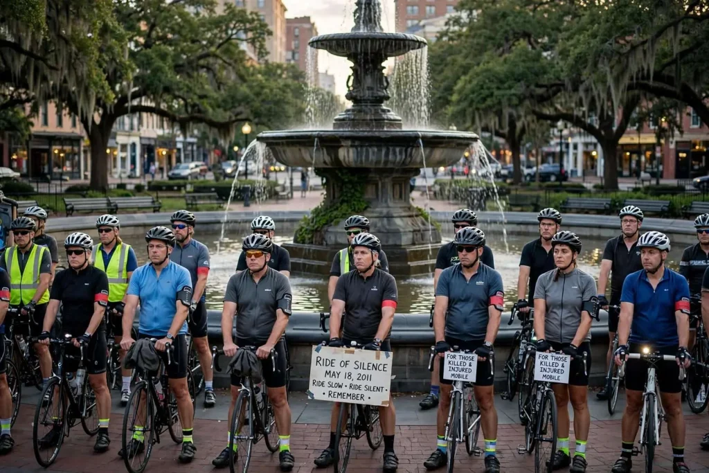 Illustration for the news story: Mobile Cyclists to Hold Ride of Silence for Riders Killed and Injured on Local Roads