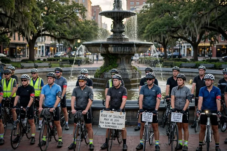 Illustration for the news story: Mobile Cyclists to Hold Ride of Silence for Riders Killed and Injured on Local Roads