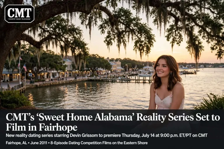 Illustration for the news story: CMT’s ‘Sweet Home Alabama’ Reality Series Set to Film in Fairhope