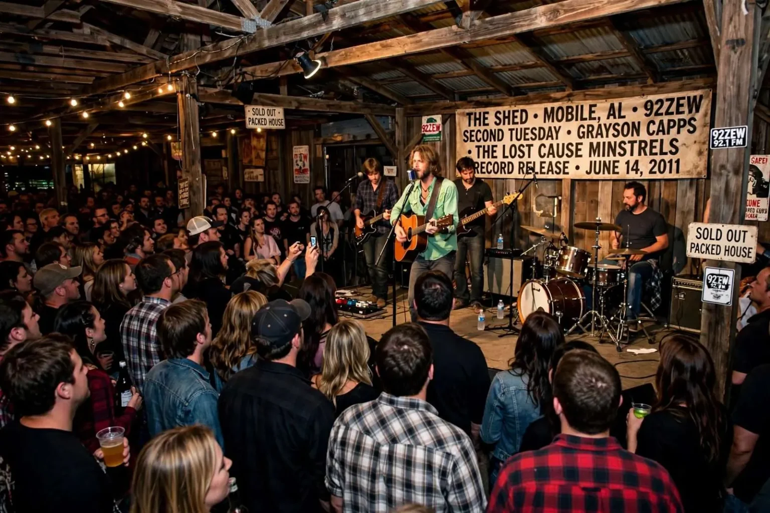 Illustration for the news story: Packed House at The Shed as Grayson Capps Celebrates The Lost Cause Minstrels Release