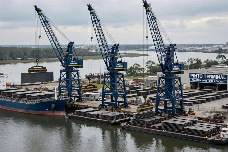 Illustration for the news story: Port of Mobile’s Pinto Terminal Wins National Engineering Honor