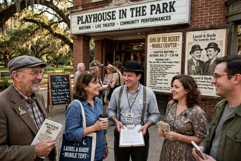 Illustration for the news story: Laurel & Hardy Fans Gather in Mobile as Sons of the Desert Chapter Meets Aug. 27