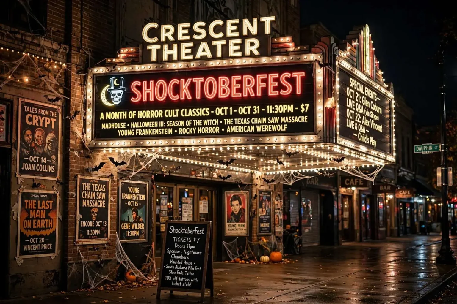 Illustration for the news story: Crescent Theater’s ShocktoberFest Lines Up a Month of Horror Cult Classics