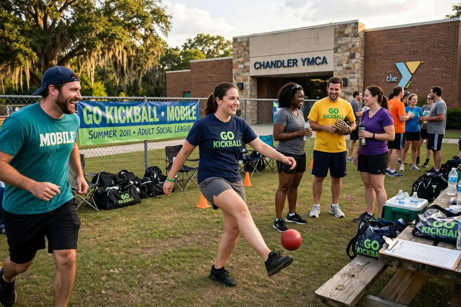 Illustration for the news story: GO Kickball Brings Adult Social Sports League to Mobile