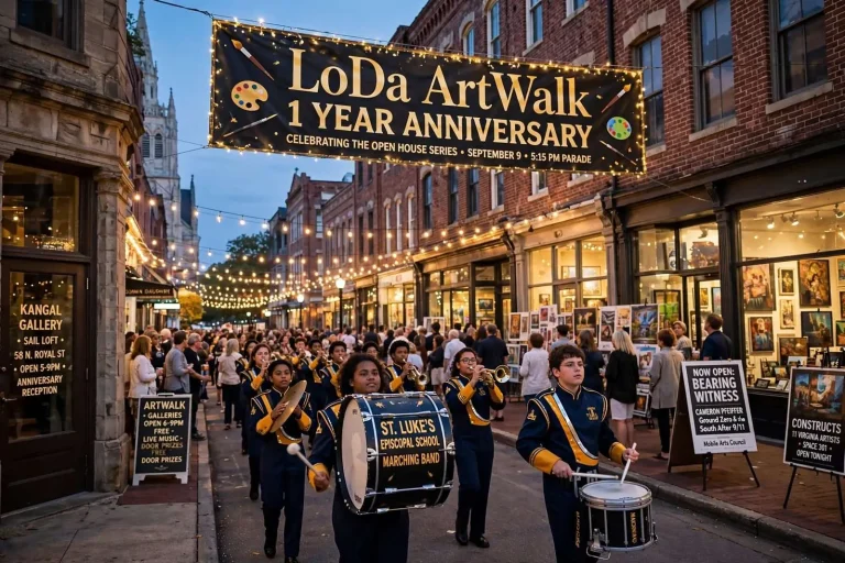 Illustration for the news story: LoDa ArtWalk Marks a Milestone With a Packed September Slate Downtown