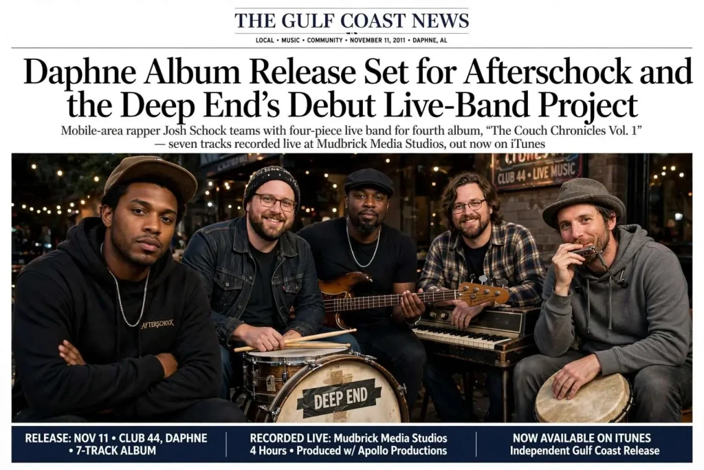 Illustration for the news story: Daphne Album Release Set for Afterschock and the Deep End’s Debut Live-Band Project