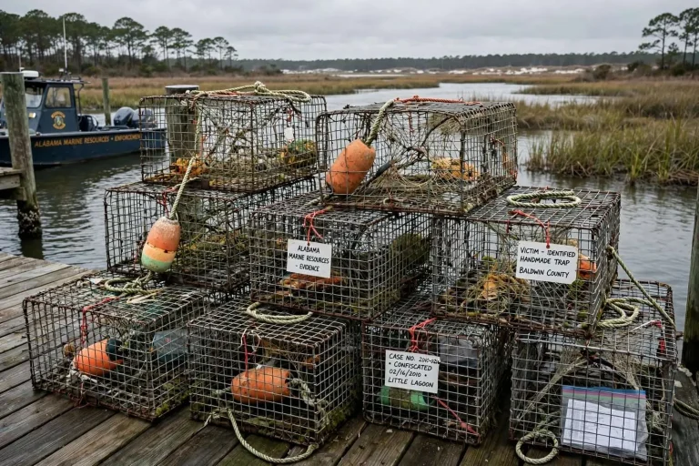 Illustration for the news story: Foley Man Convicted of Stealing Crab Traps From Baldwin Fishermen