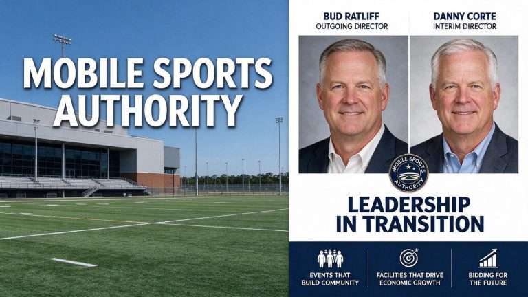 Illustration for the news story: Ratliff Resigns as Mobile Sports Authority Director; Corte Named Interim
