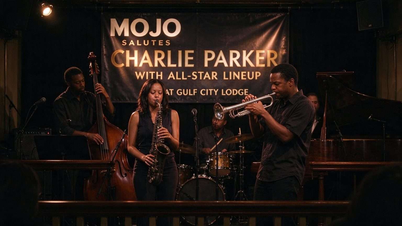 Illustration for the news story: MOJO Salutes Charlie Parker With All-Star Lineup at Gulf City Lodge