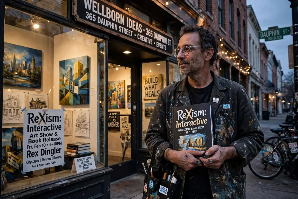 Illustration for the news story: Rex Dingler returns to Mobile with ‘ReXism: Interactive’ art show and book release