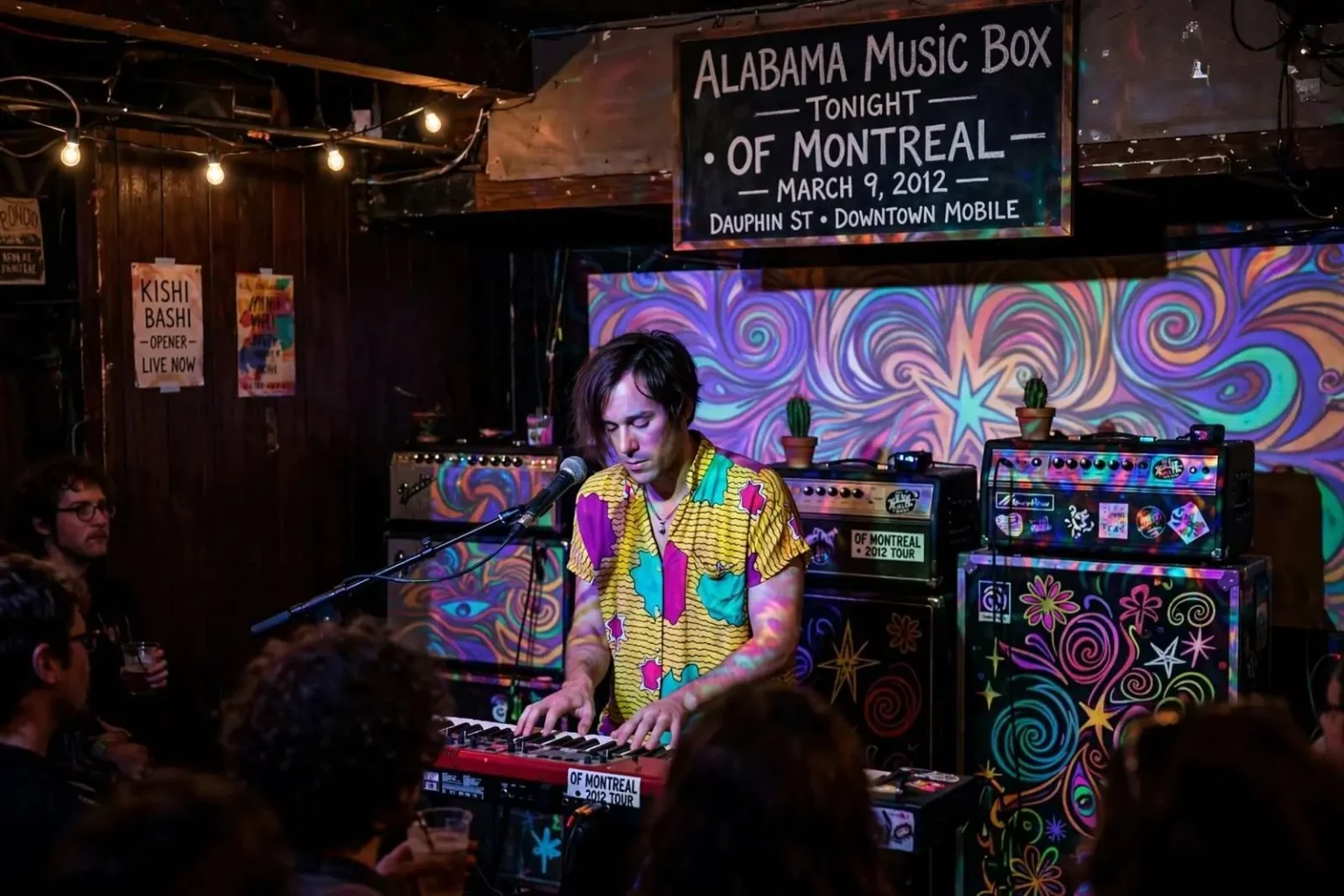 Illustration for the news story: Of Montreal Delivers Intimate Psychedelic Set at Mobile’s Alabama Music Box