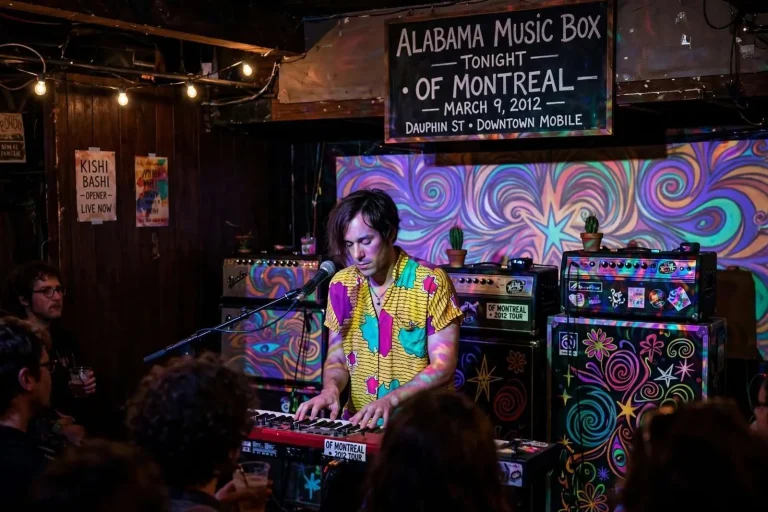 Illustration for the news story: Of Montreal Delivers Intimate Psychedelic Set at Mobile’s Alabama Music Box