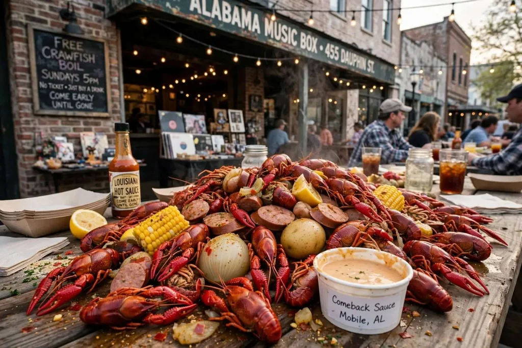 Illustration for the news story: Where to Find Free Crawfish Around Mobile This Season