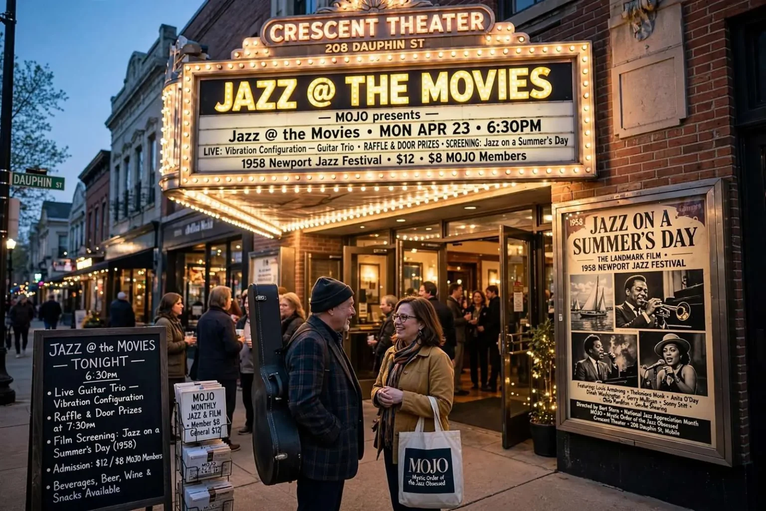 Illustration for the news story: Jazz @ the Movies Brings Newport Jazz Festival Footage to the Crescent Theater