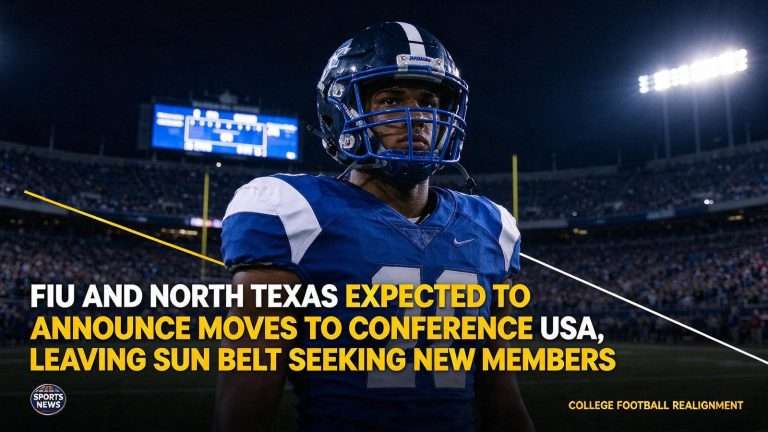 Illustration for the news story: FIU and North Texas Expected to Announce Moves to Conference USA, Leaving Sun Belt Seeking New Members