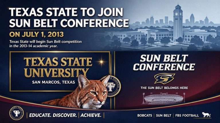 Illustration for the news story: Texas State to Join Sun Belt Conference on July 1, 2013