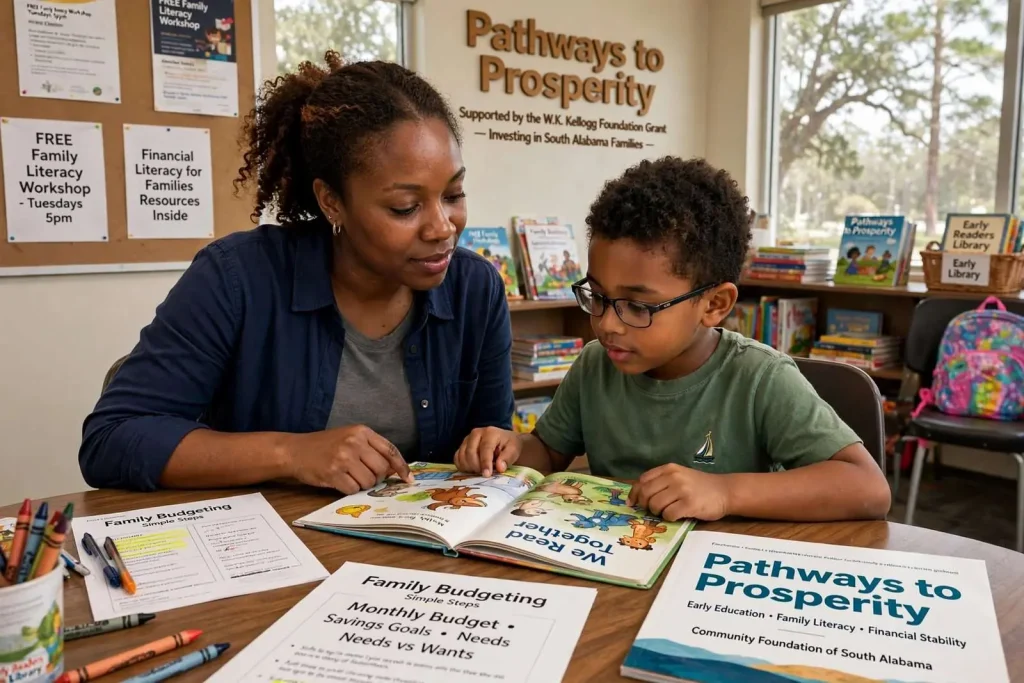 Illustration for the news story: Kellogg Foundation Grant Launches ‘Pathways to Prosperity’ for South Alabama Families