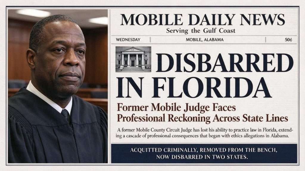 Illustration for the news story: Former Mobile Judge Herman Thomas Disbarred in Florida