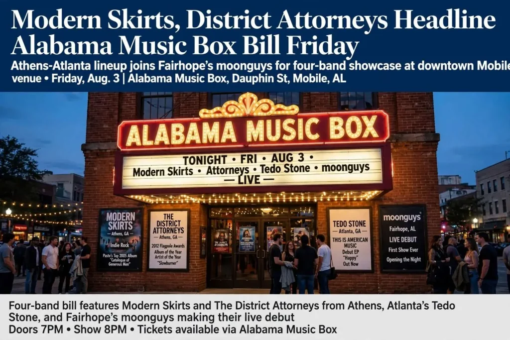Illustration for the news story: Modern Skirts, District Attorneys Headline Alabama Music Box Bill Friday